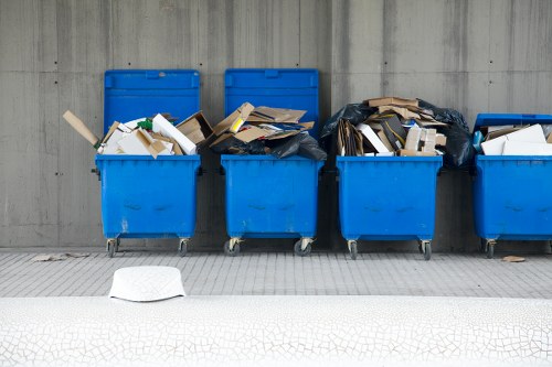 Recycling center in Tottenham handling clearance items